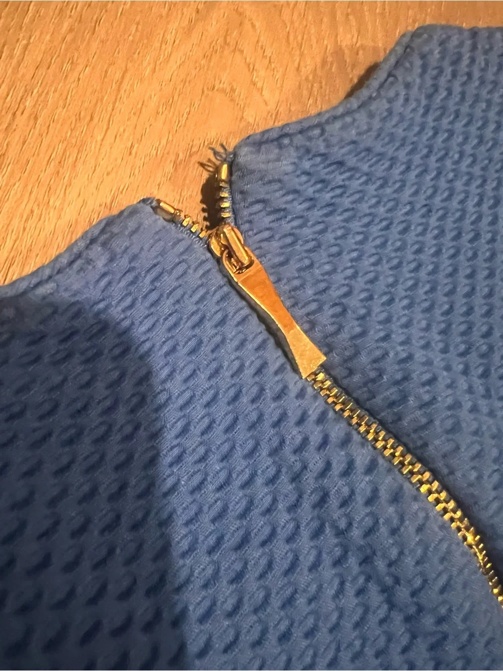kate spade Bright Blue Textured Sleeveless Sheath Dress